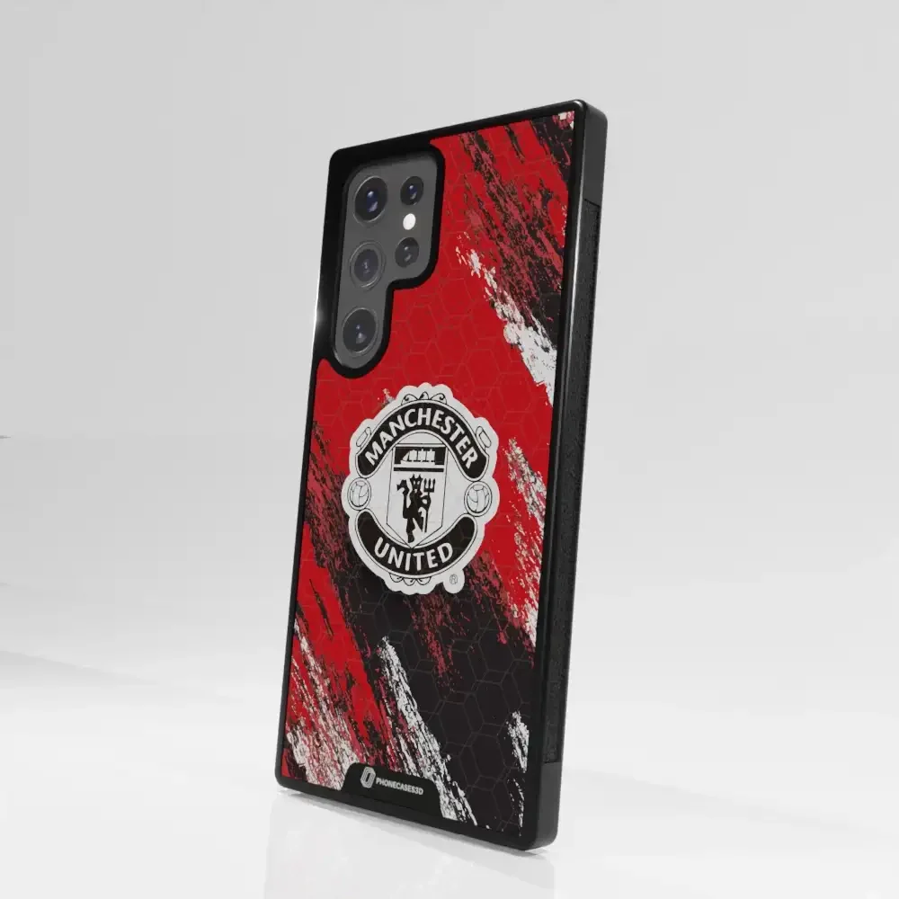 Manchester United Official 3D Phone Case Design black shield - Image 106