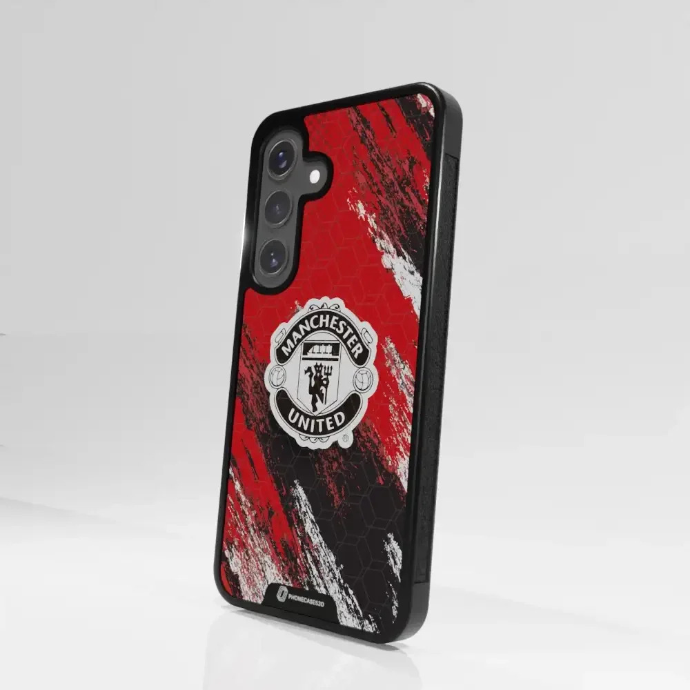 Manchester United Official 3D Phone Case Design black shield - Image 107