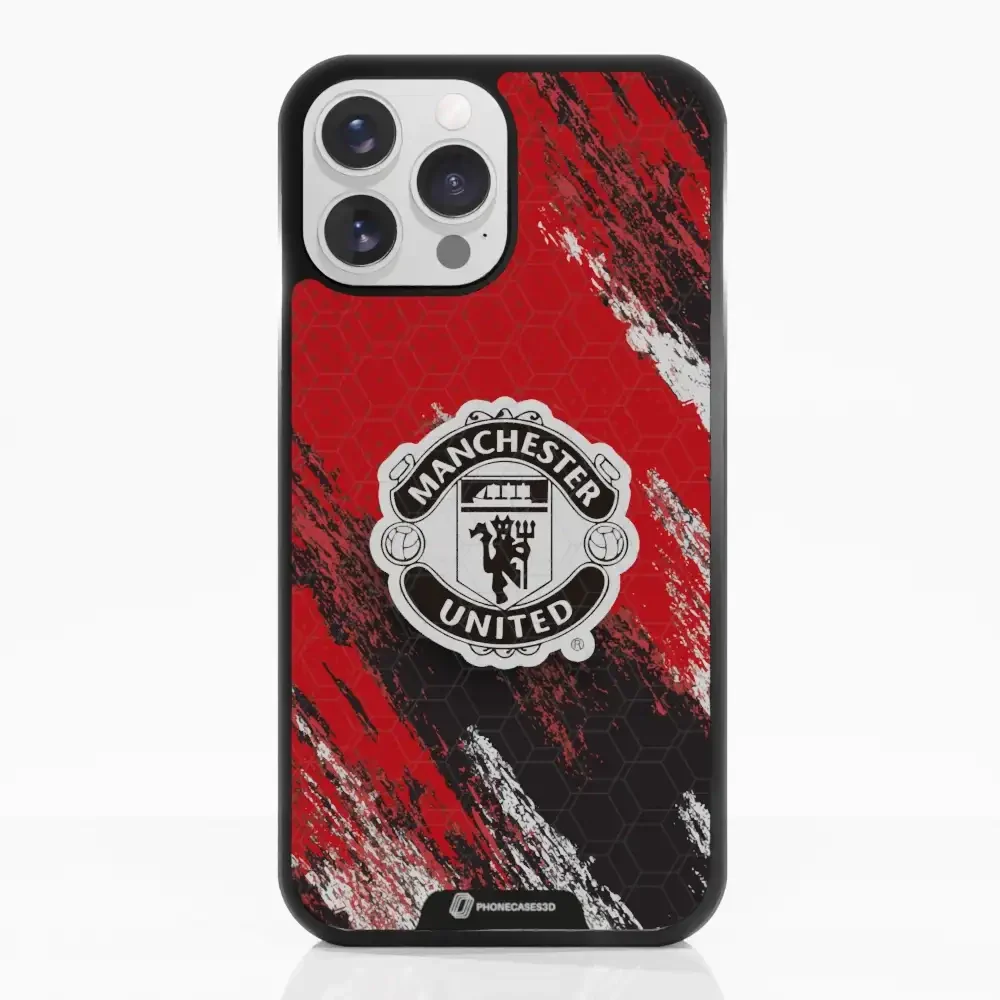 Manchester United Official 3D Phone Case Design black shield - Image 11