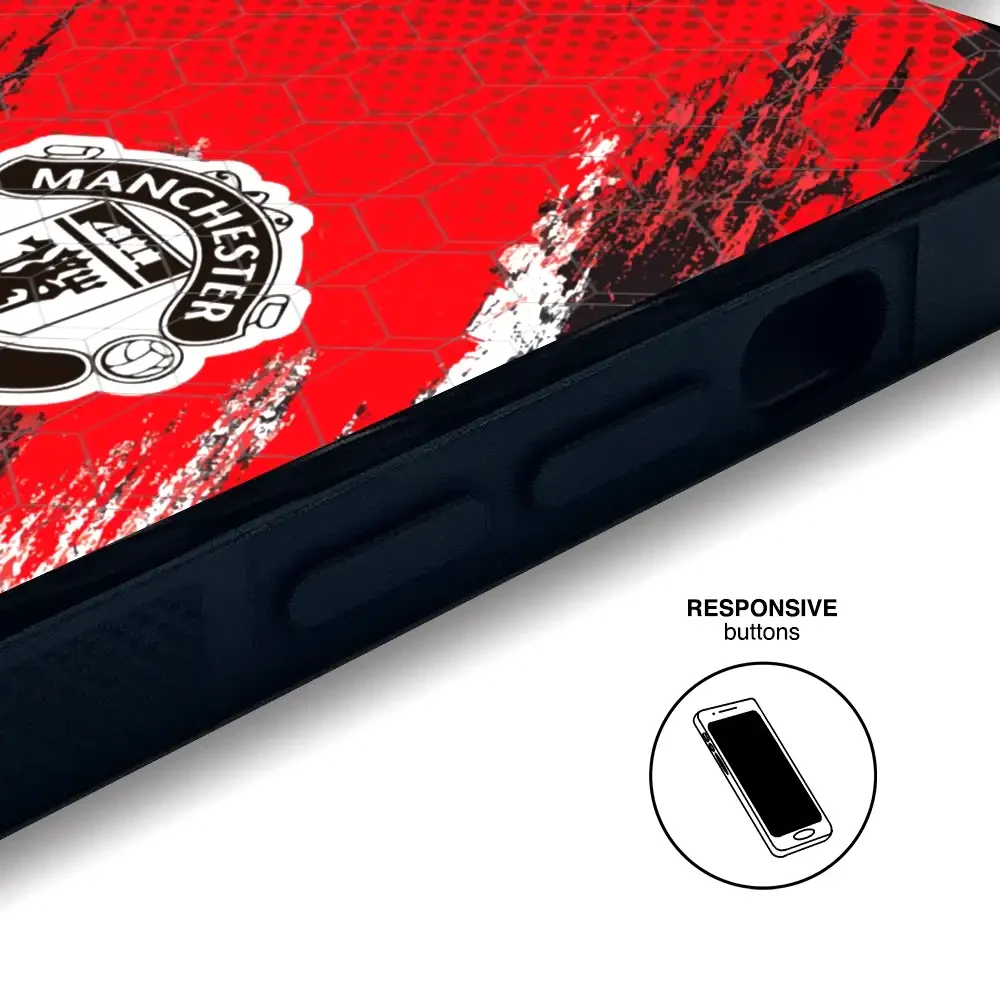 Manchester United Official 3D Phone Case Design black shield - Image 110