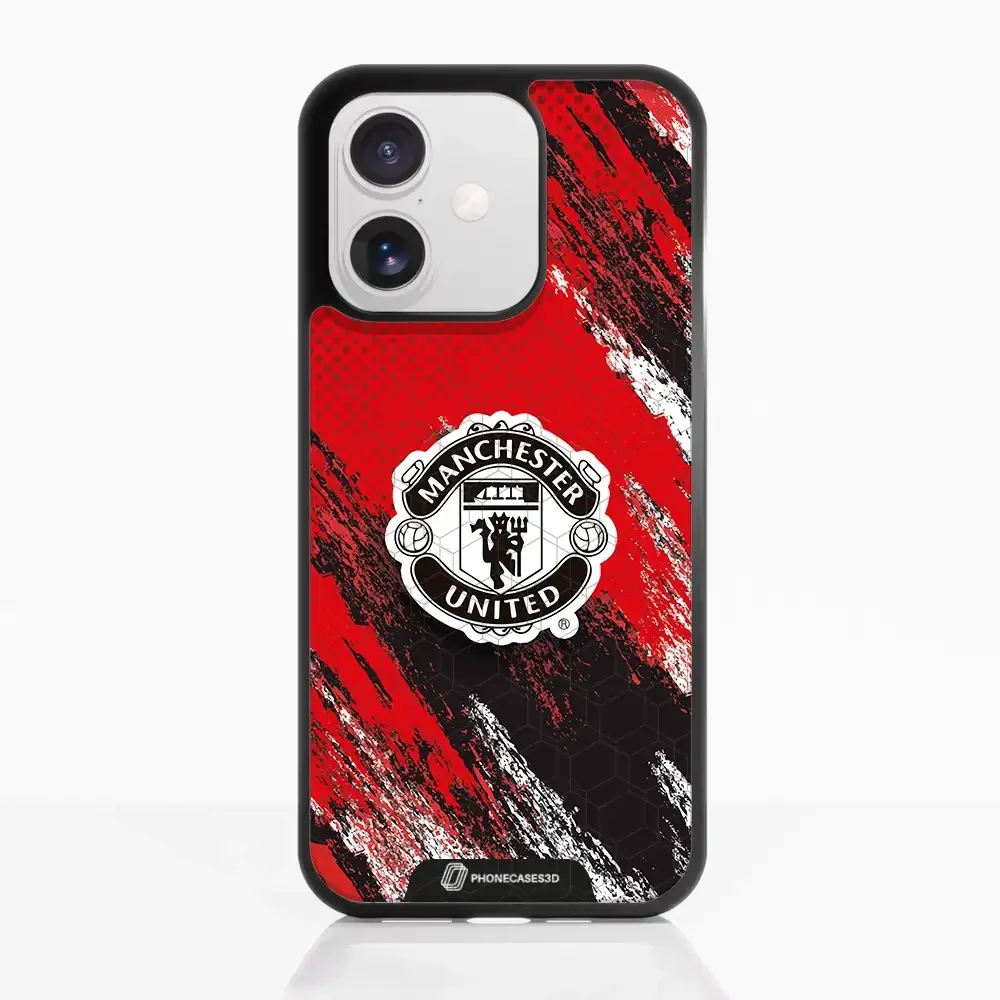Manchester United Official 3D Phone Case Design black shield - Image 112