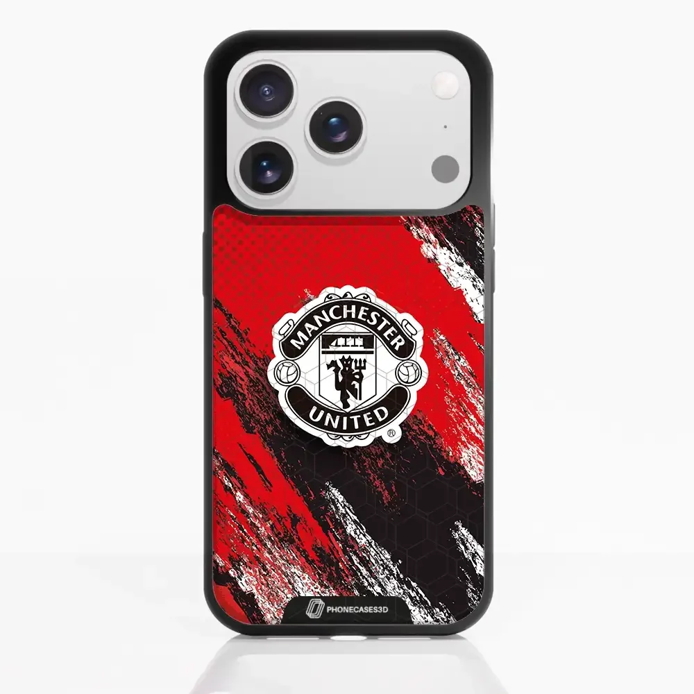 Manchester United Official 3D Phone Case Design black shield - Image 115