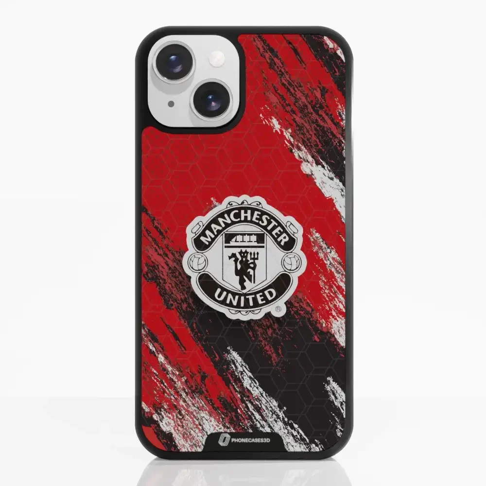 Manchester United Official 3D Phone Case Design black shield - Image 12