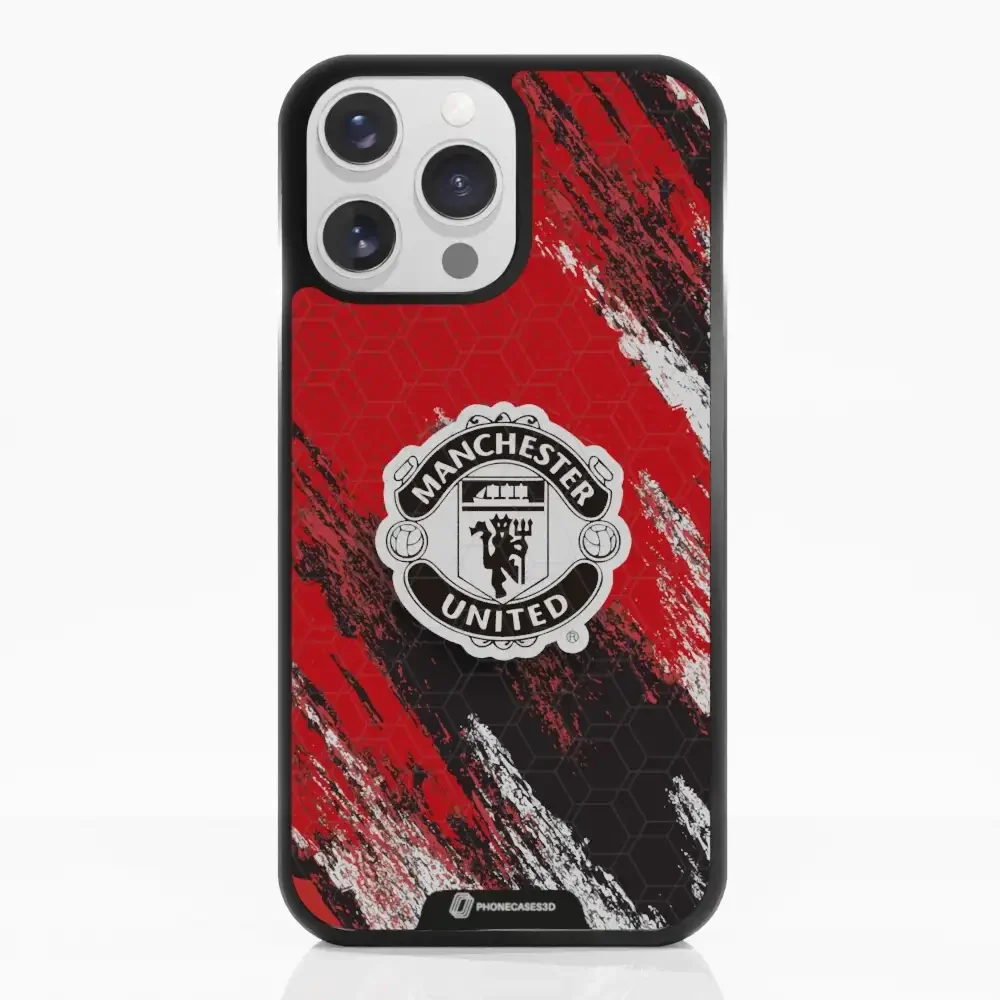 Manchester United Official 3D Phone Case Design black shield - Image 14