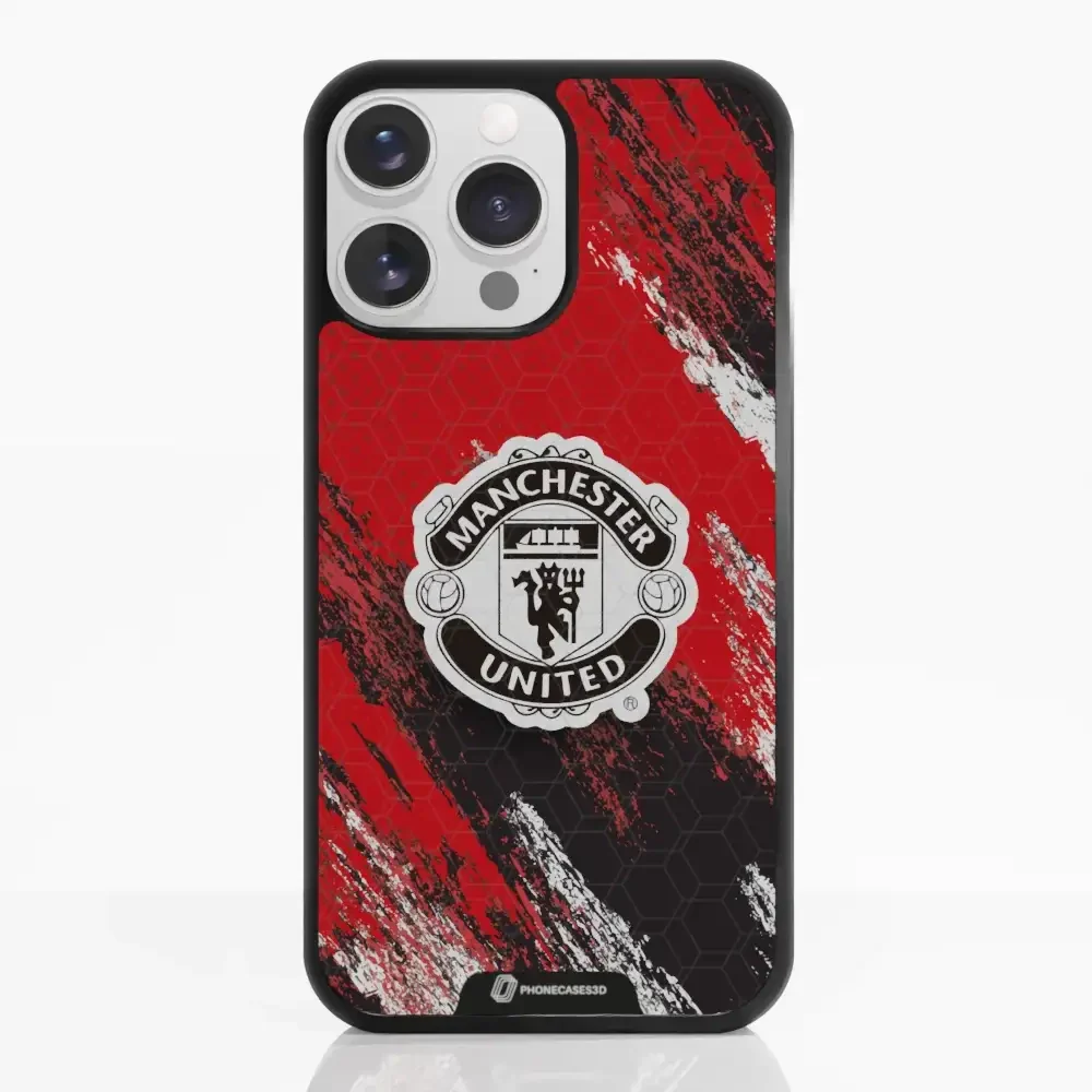 Manchester United Official 3D Phone Case Design black shield - Image 15