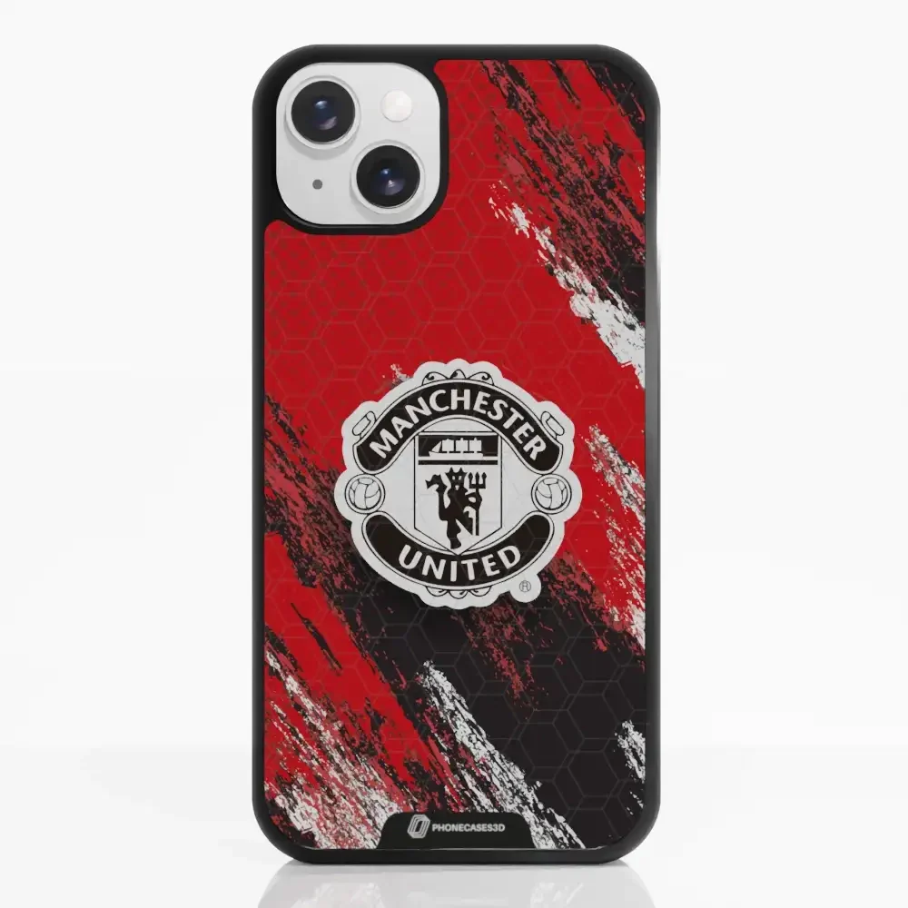 Manchester United Official 3D Phone Case Design black shield - Image 17