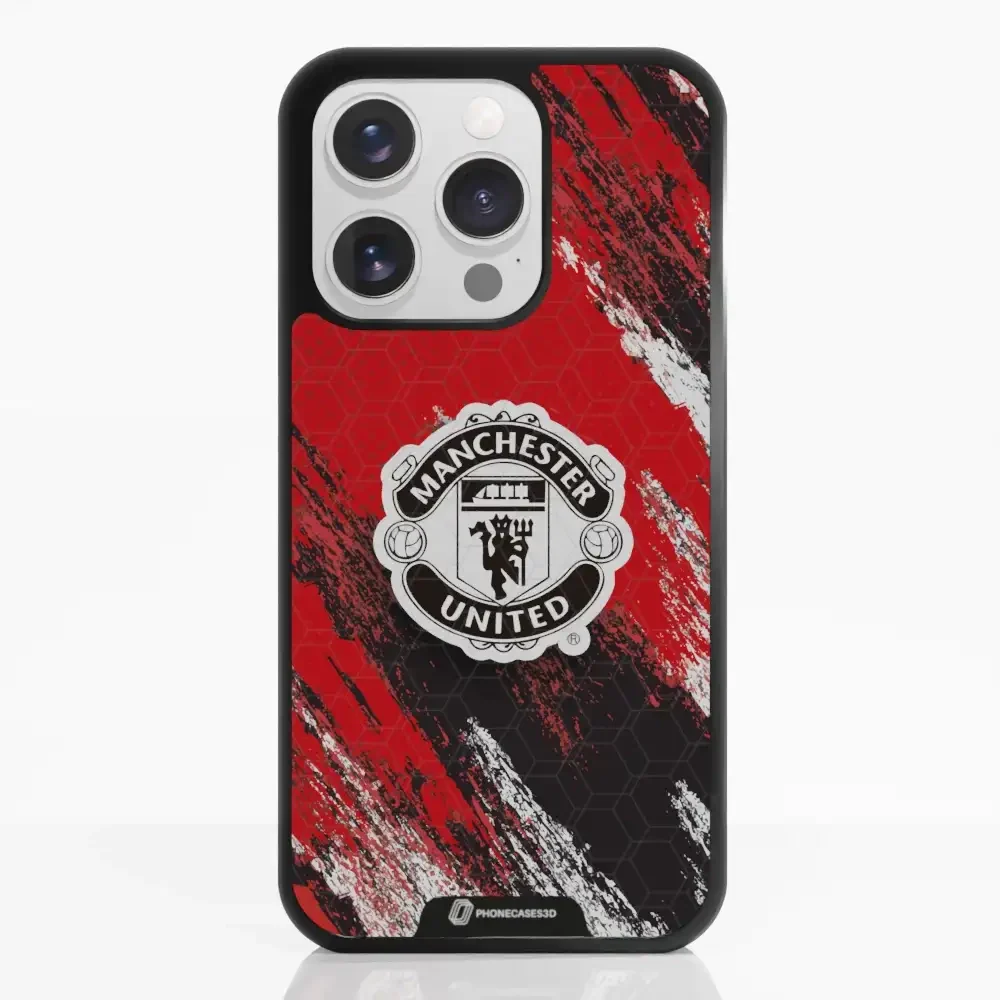 Manchester United Official 3D Phone Case Design black shield - Image 18