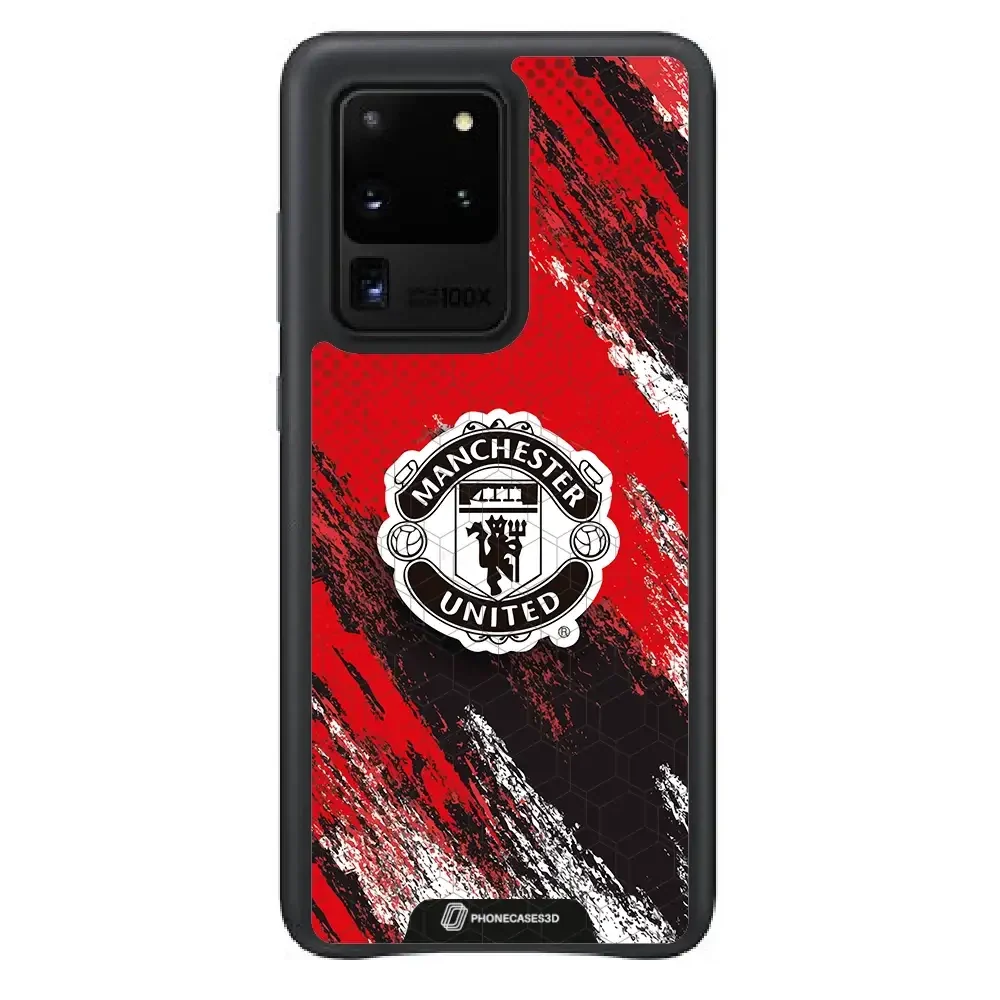 Manchester United Official 3D Phone Case Design black shield - Image 46