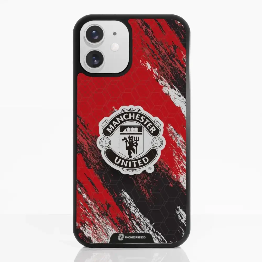 Manchester United Official 3D Phone Case Design black shield - Image 5