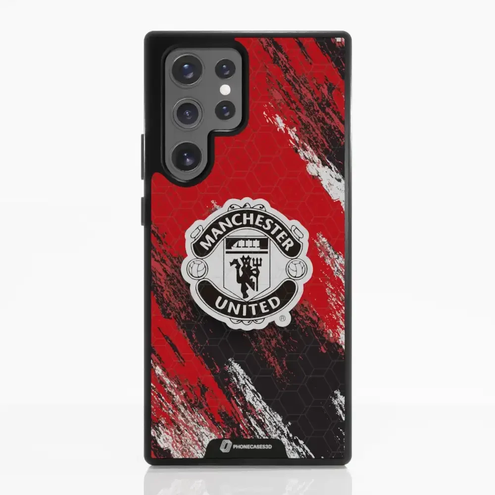 Manchester United Official 3D Phone Case Design black shield - Image 53