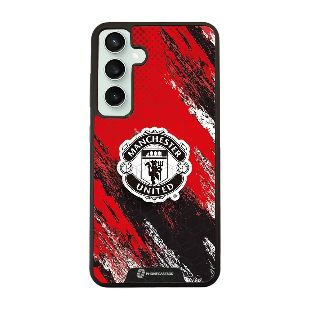 Manchester United Official 3D Phone Case Design black shield - Image 55