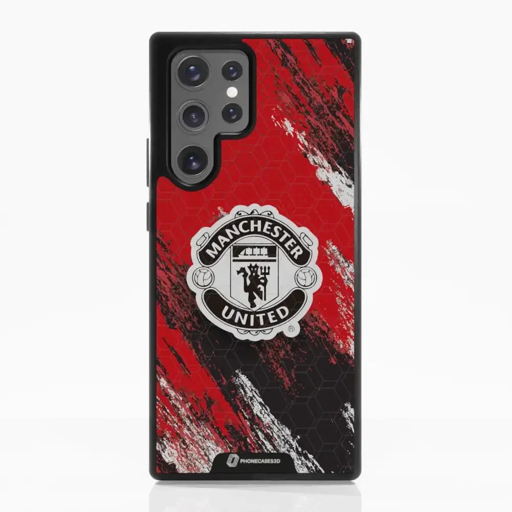 Manchester United Official 3D Phone Case Design black shield - Image 57