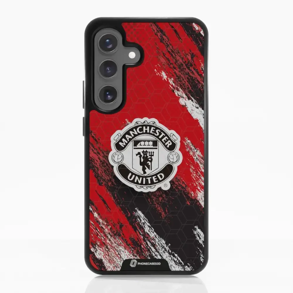 Manchester United Official 3D Phone Case Design black shield - Image 58