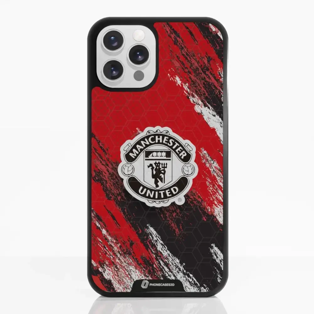 Manchester United Official 3D Phone Case Design black shield - Image 6