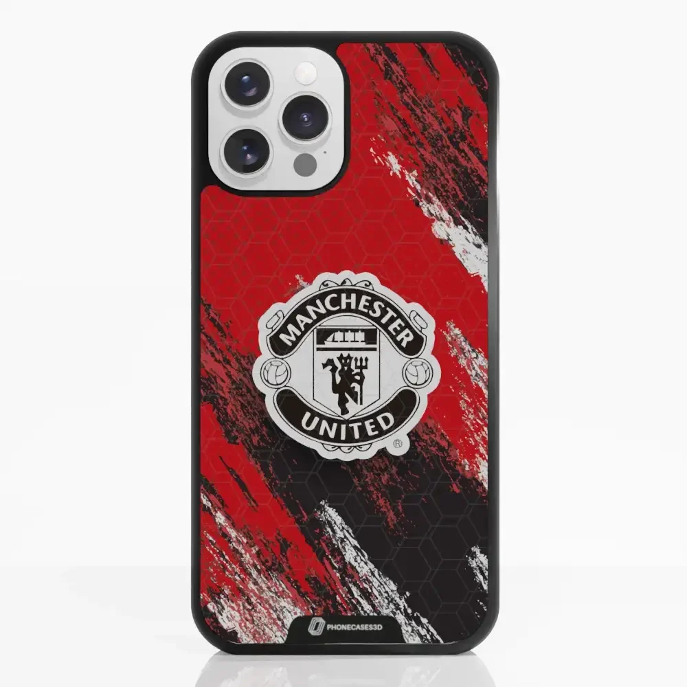 Manchester United Official 3D Phone Case Design black shield - Image 7