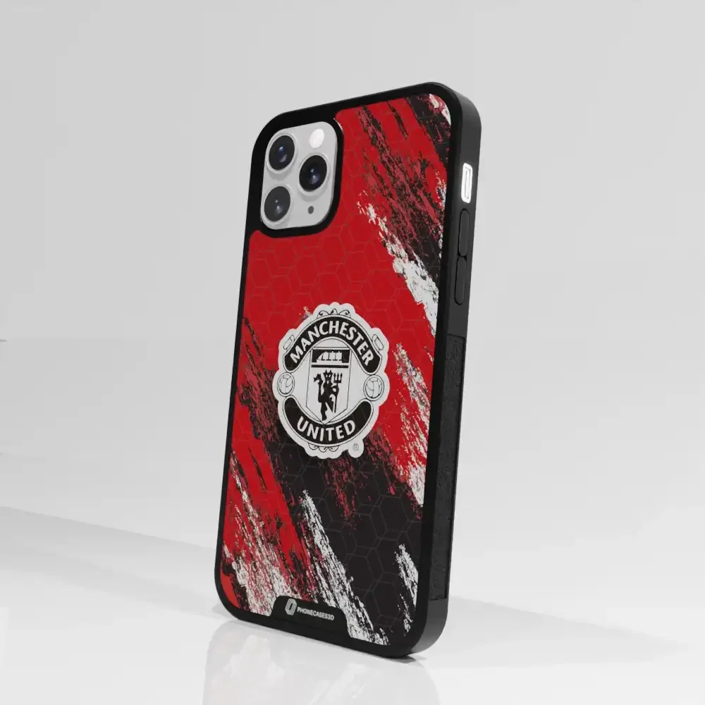Manchester United Official 3D Phone Case Design black shield - Image 72