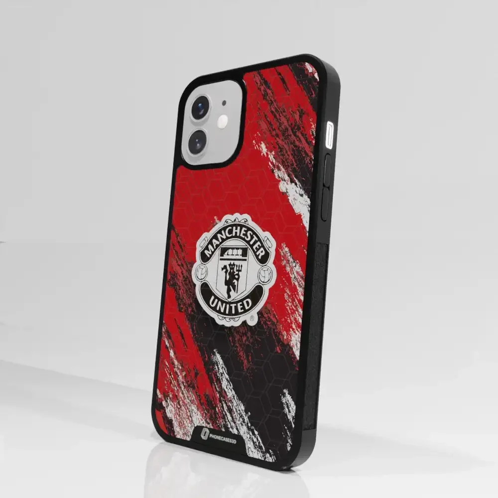 Manchester United Official 3D Phone Case Design black shield - Image 74