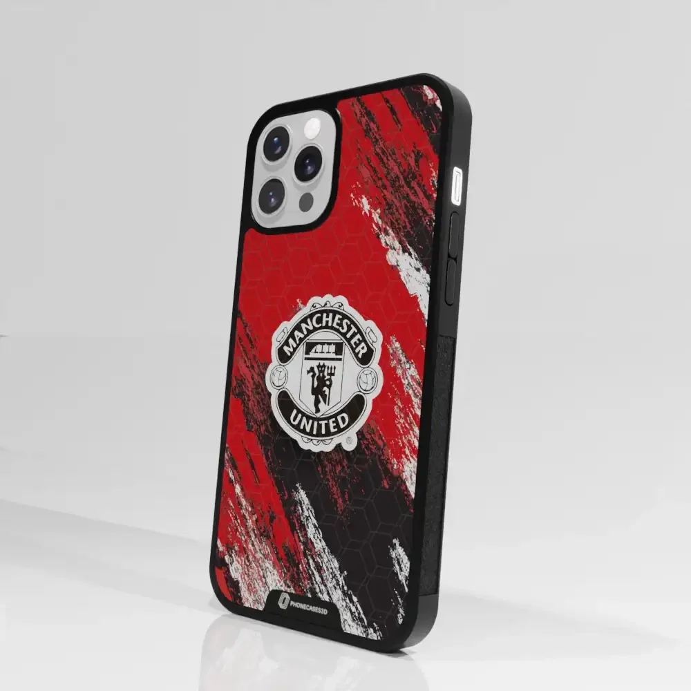 Manchester United Official 3D Phone Case Design black shield - Image 76