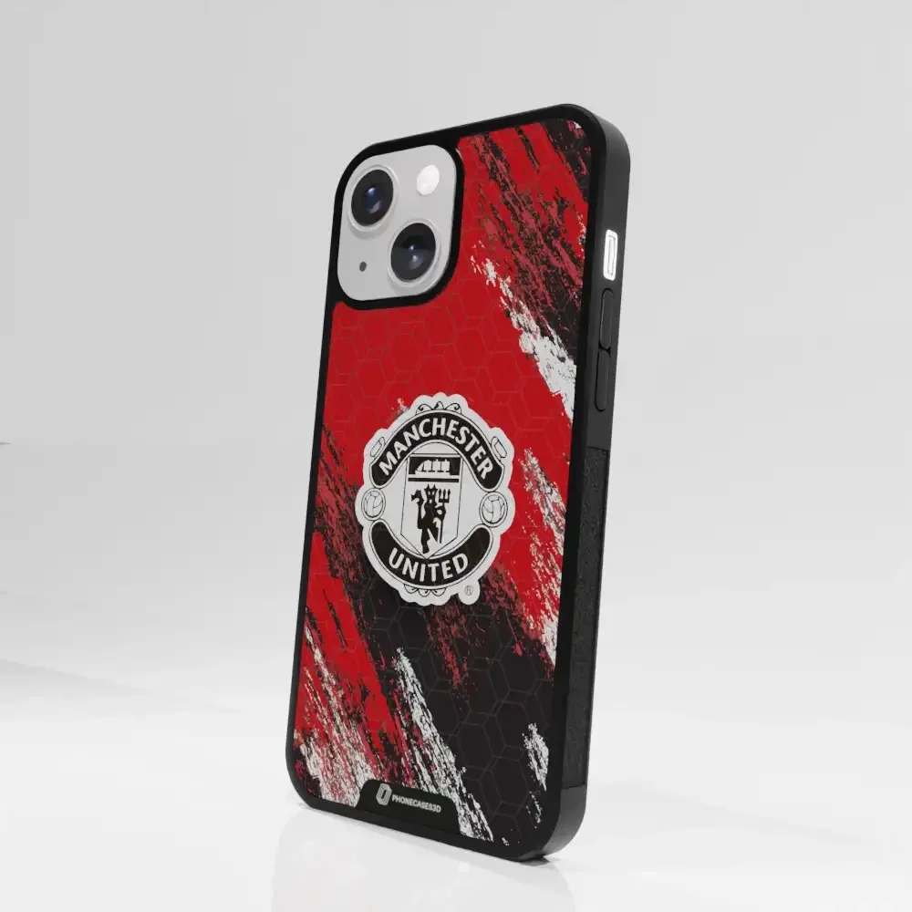 Manchester United Official 3D Phone Case Design black shield - Image 79