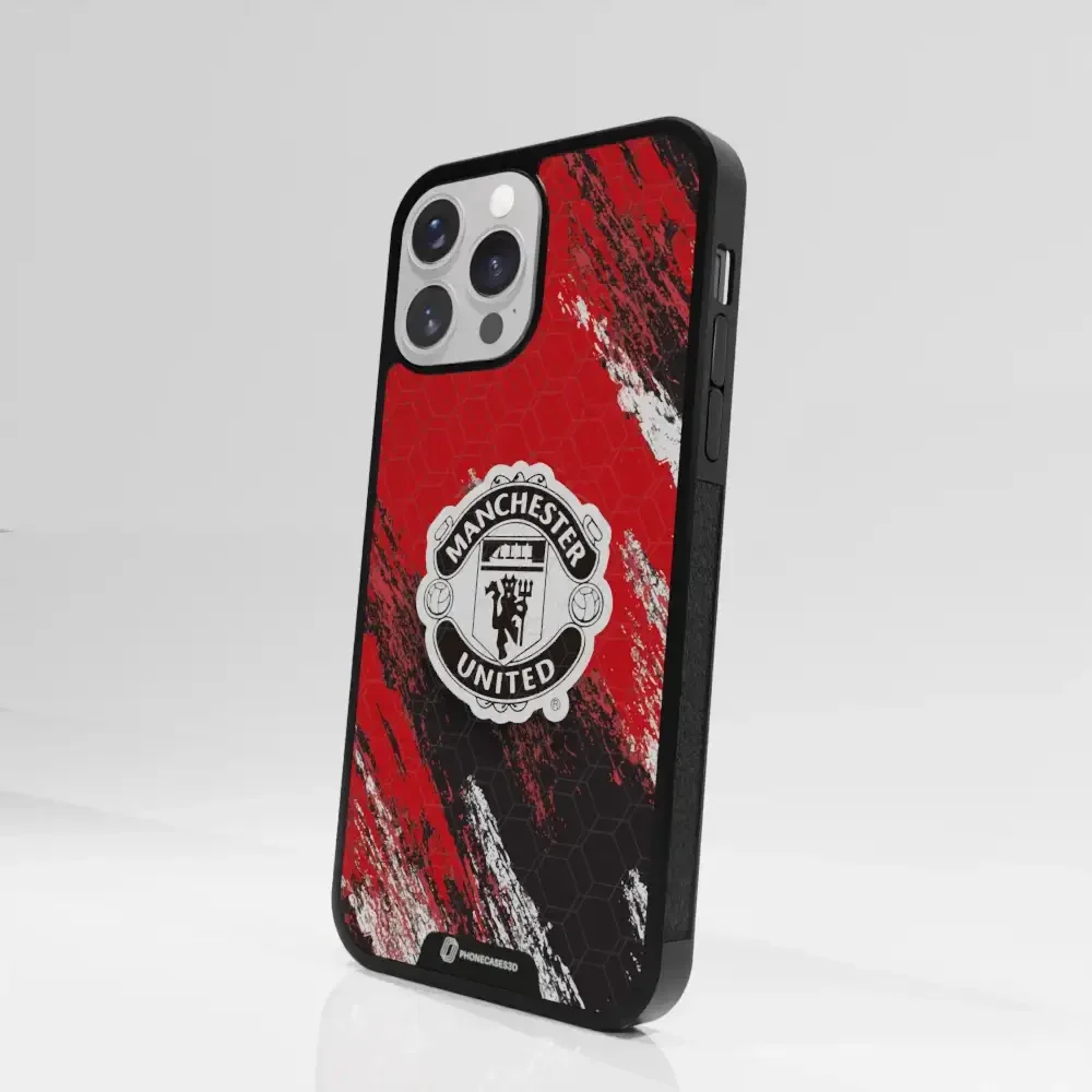 Manchester United Official 3D Phone Case Design black shield - Image 81