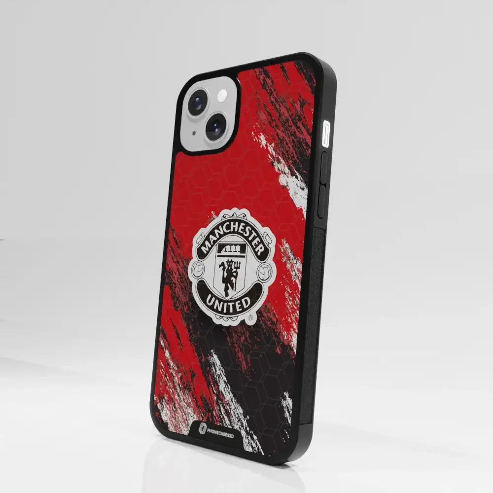 Manchester United Official 3D Phone Case Design black shield - Image 83