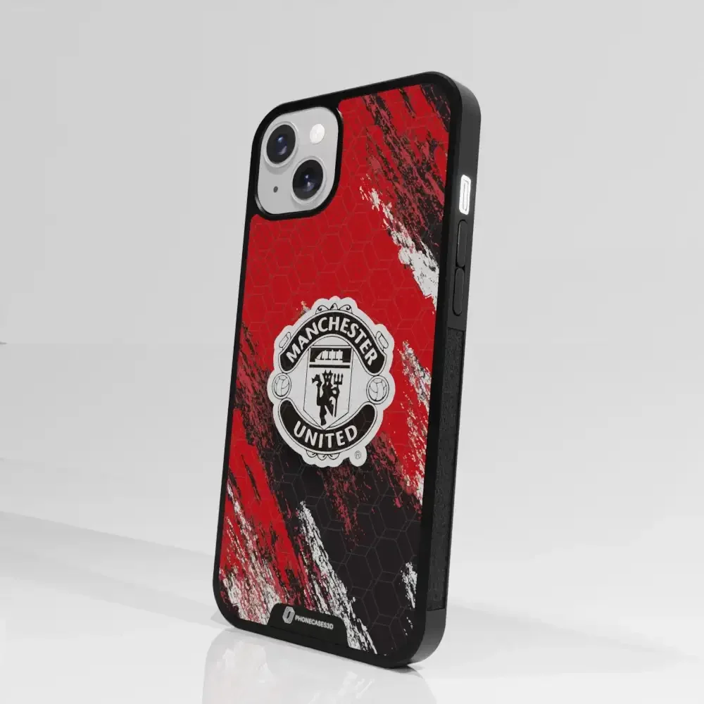 Manchester United Official 3D Phone Case Design black shield - Image 87