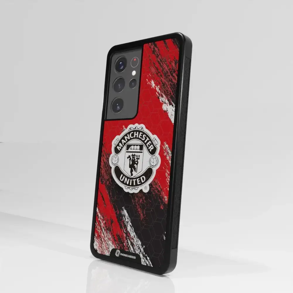 Manchester United Official 3D Phone Case Design black shield - Image 97