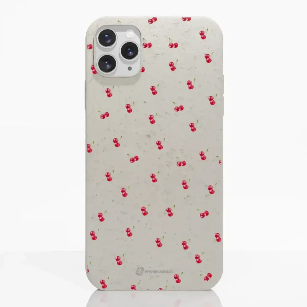 Martine Halvorsen Official Compostable Phone Case Design Cherries - Image 3