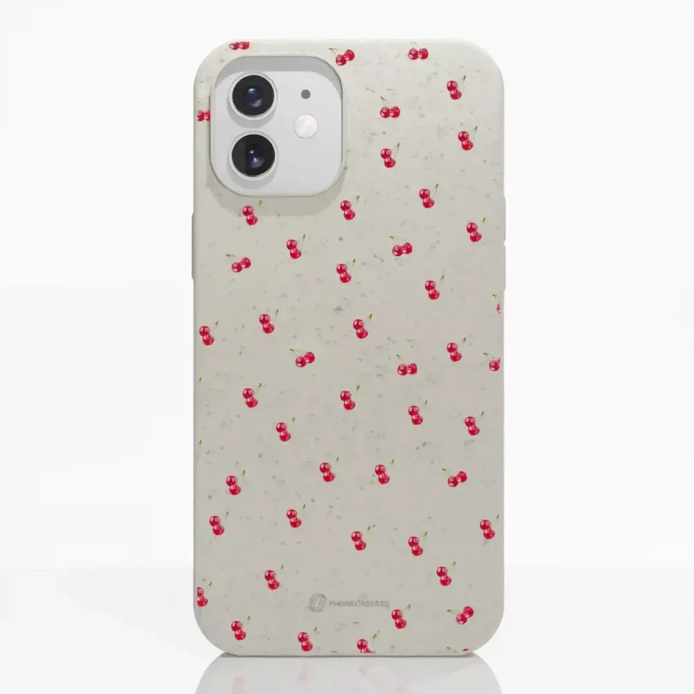 Martine Halvorsen Official Compostable Phone Case Design Cherries - Image 4
