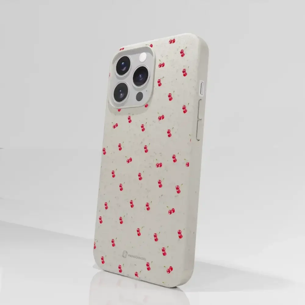 Martine Halvorsen Official Compostable Phone Case Design Cherries - Image 52
