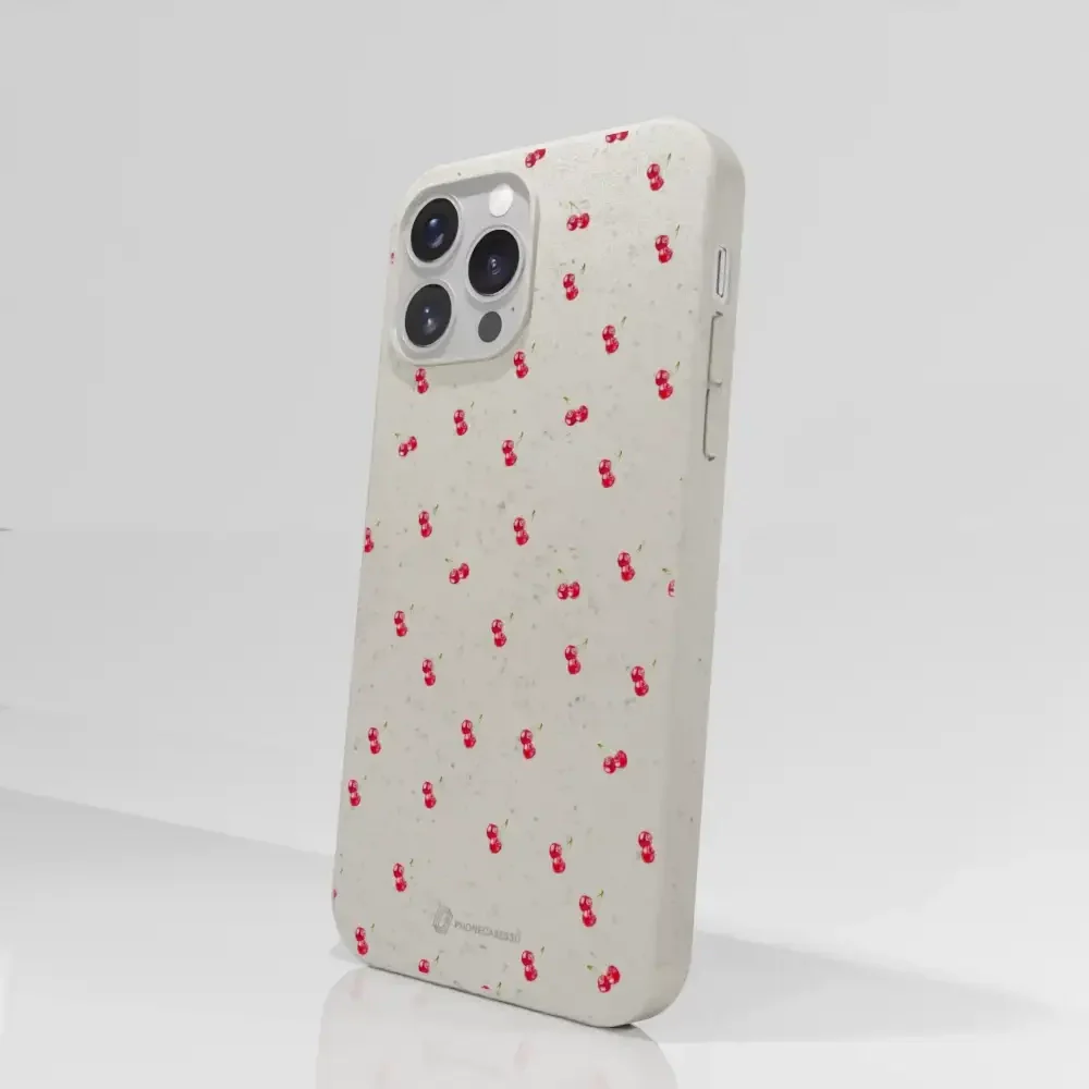 Martine Halvorsen Official Compostable Phone Case Design Cherries - Image 53