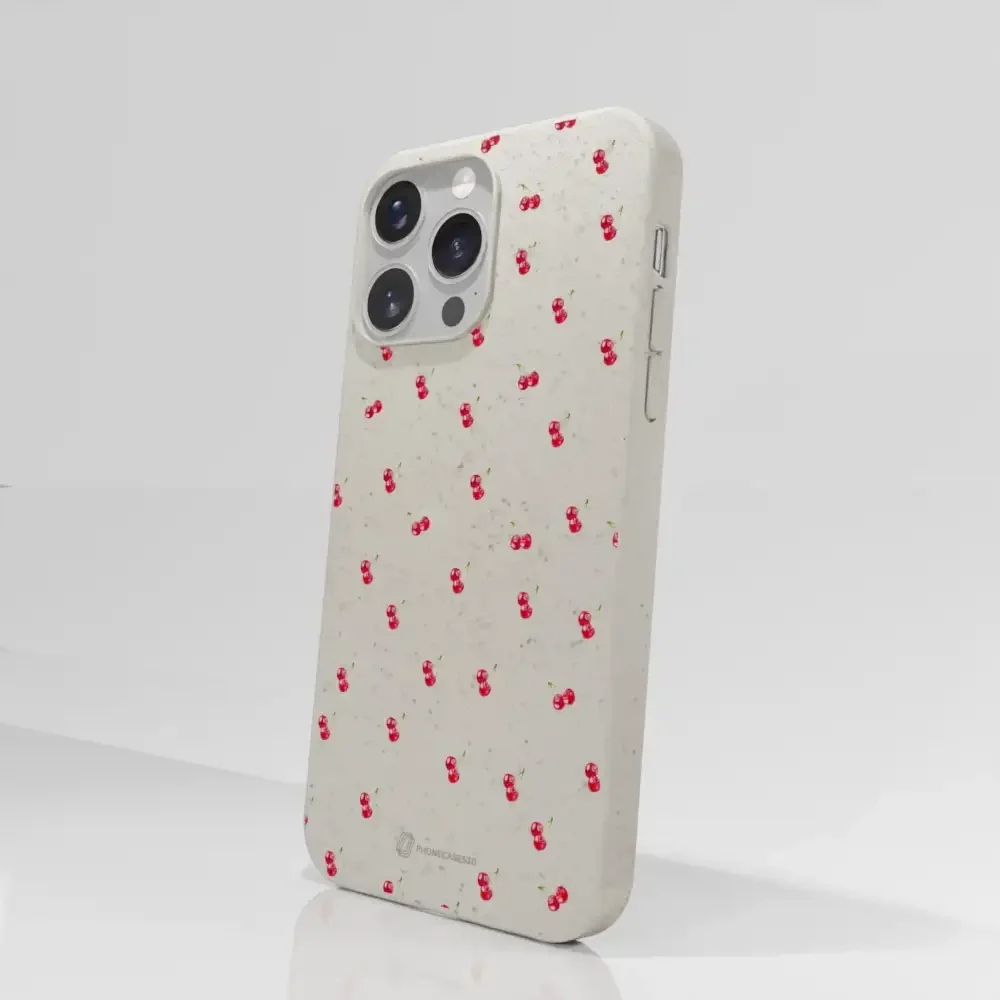 Martine Halvorsen Official Compostable Phone Case Design Cherries - Image 57