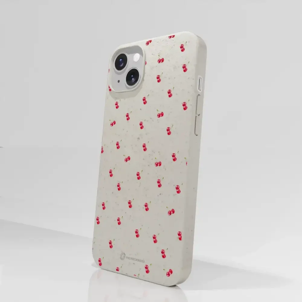 Martine Halvorsen Official Compostable Phone Case Design Cherries - Image 59