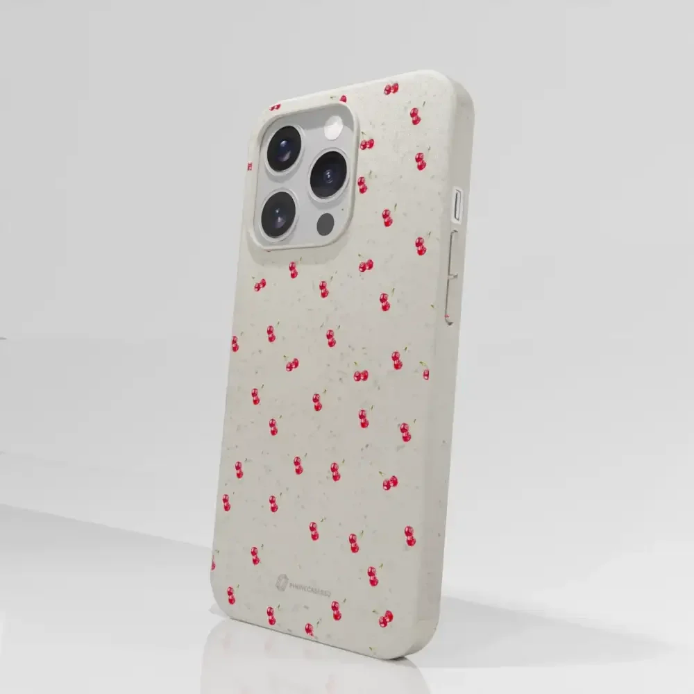 Martine Halvorsen Official Compostable Phone Case Design Cherries - Image 60