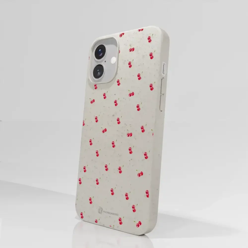 Martine Halvorsen Official Compostable Phone Case Design Cherries - Image 64
