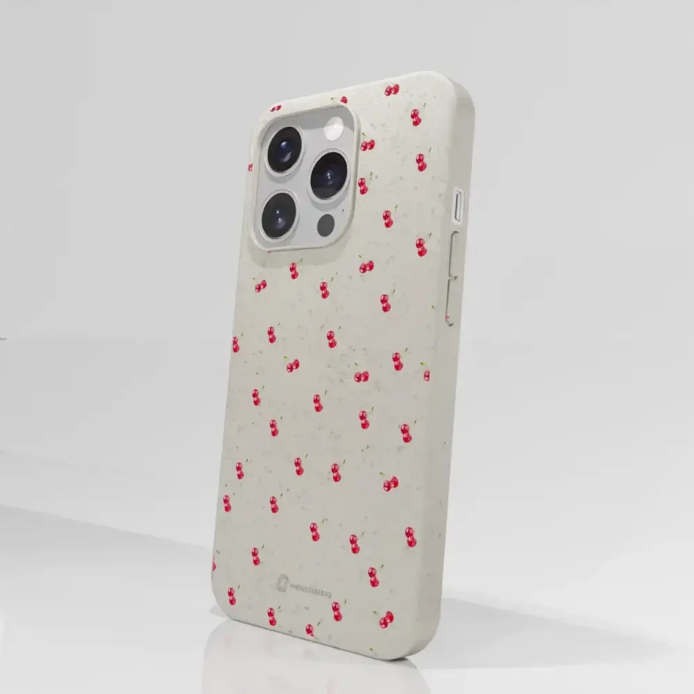 Martine Halvorsen Official Compostable Phone Case Design Cherries - Image 65