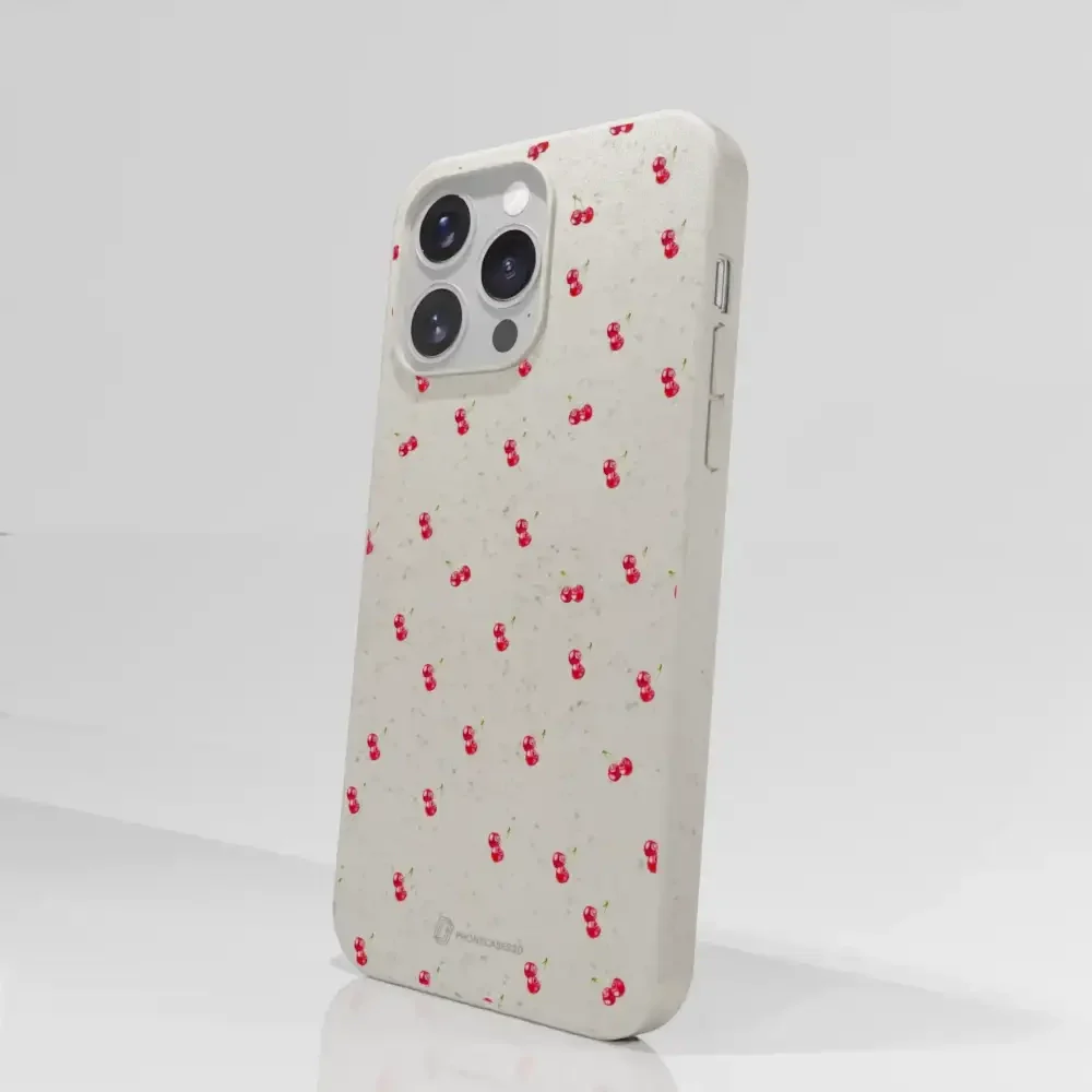 Martine Halvorsen Official Compostable Phone Case Design Cherries - Image 66