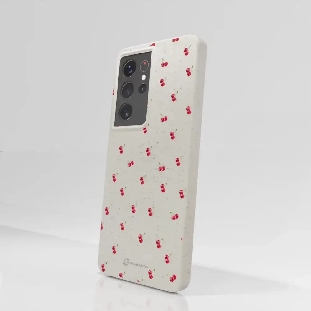 Martine Halvorsen Official Compostable Phone Case Design Cherries - Image 69