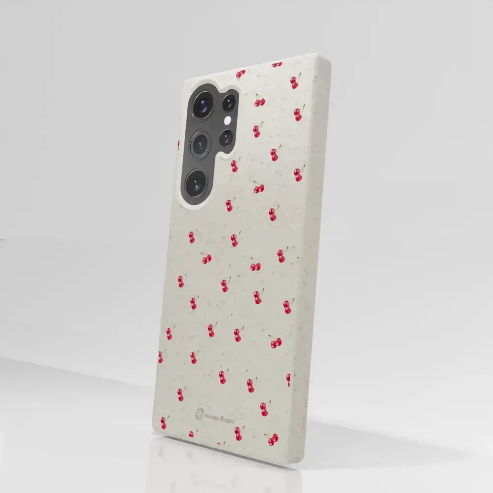 Martine Halvorsen Official Compostable Phone Case Design Cherries - Image 75