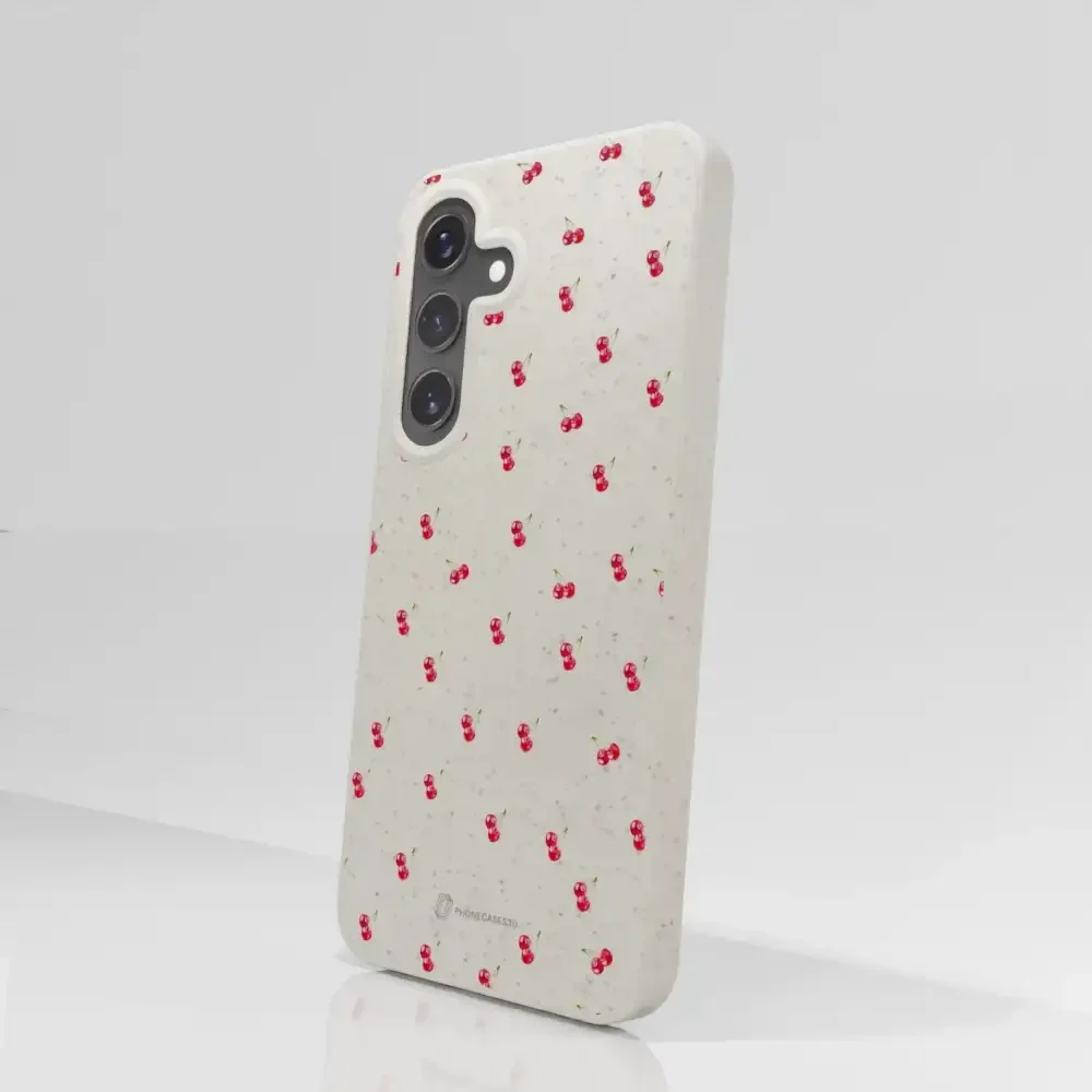 Martine Halvorsen Official Compostable Phone Case Design Cherries - Image 76