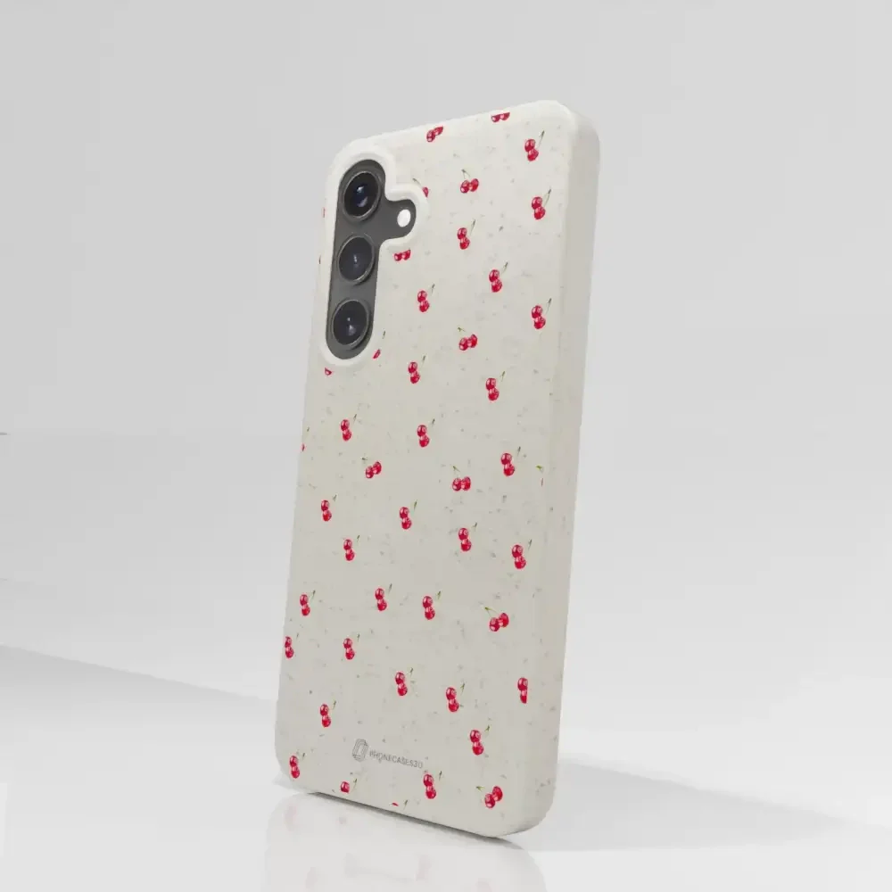 Martine Halvorsen Official Compostable Phone Case Design Cherries - Image 80