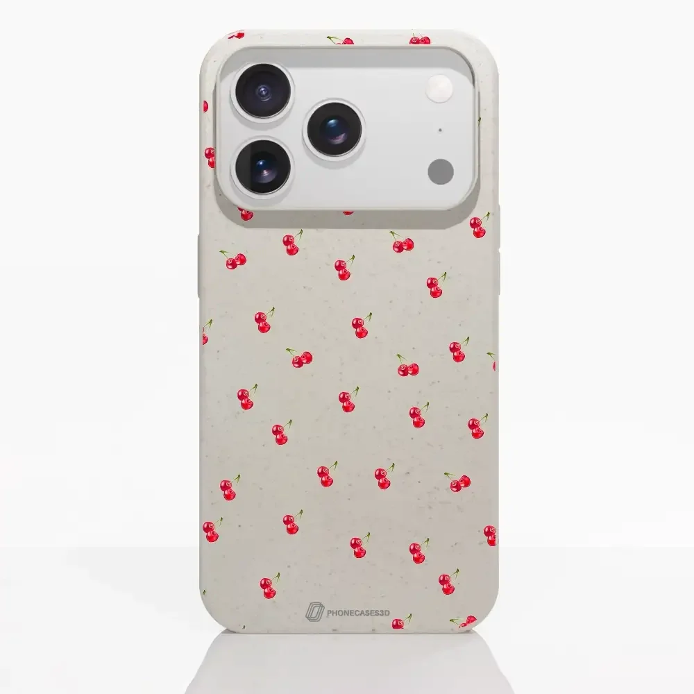 Martine Halvorsen Official Compostable Phone Case Design Cherries - Image 86