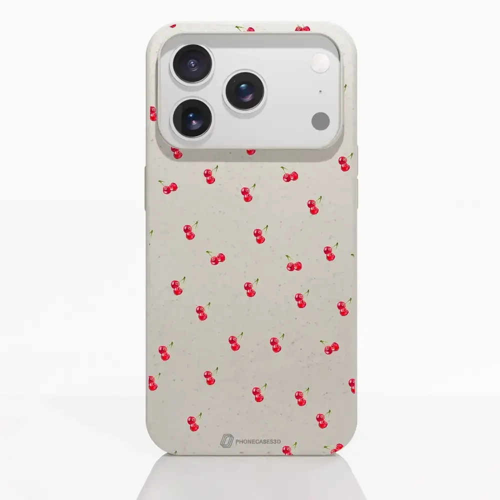 Martine Halvorsen Official Compostable Phone Case Design Cherries - Image 87