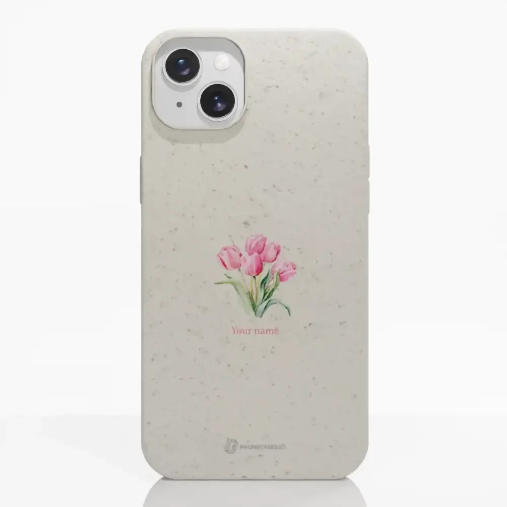 Martine Halvorsen Official Compostable Phone Case Design Tulips + Name - Image 11