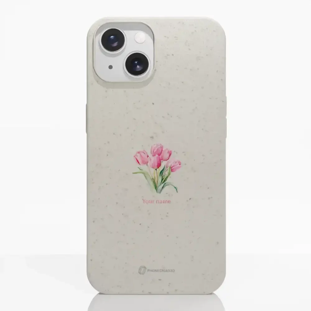 Martine Halvorsen Official Compostable Phone Case Design Tulips + Name - Image 14