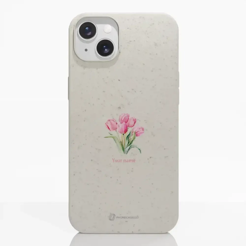 Martine Halvorsen Official Compostable Phone Case Design Tulips + Name - Image 15