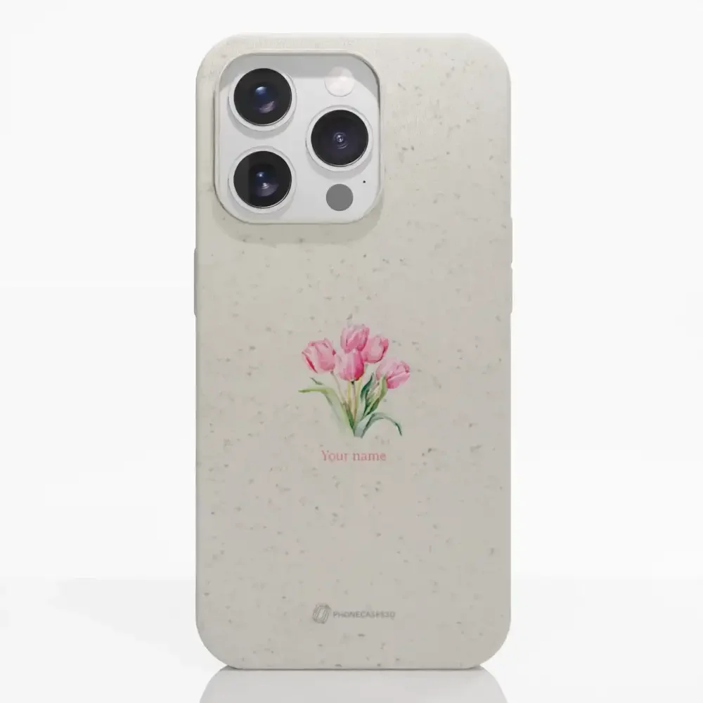 Martine Halvorsen Official Compostable Phone Case Design Tulips + Name - Image 16