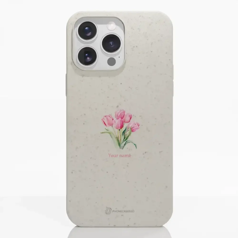 Martine Halvorsen Official Compostable Phone Case Design Tulips + Name - Image 17