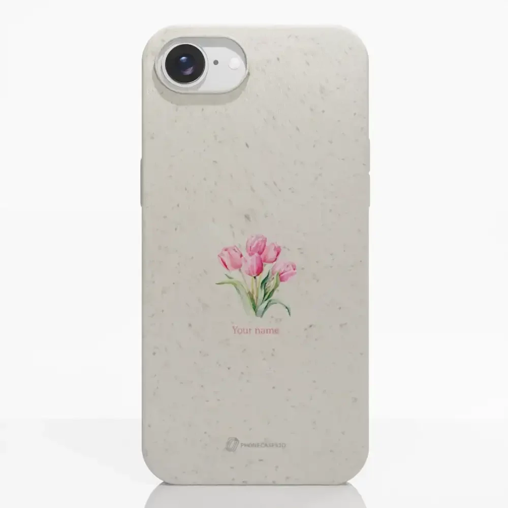 Martine Halvorsen Official Compostable Phone Case Design Tulips + Name - Image 19