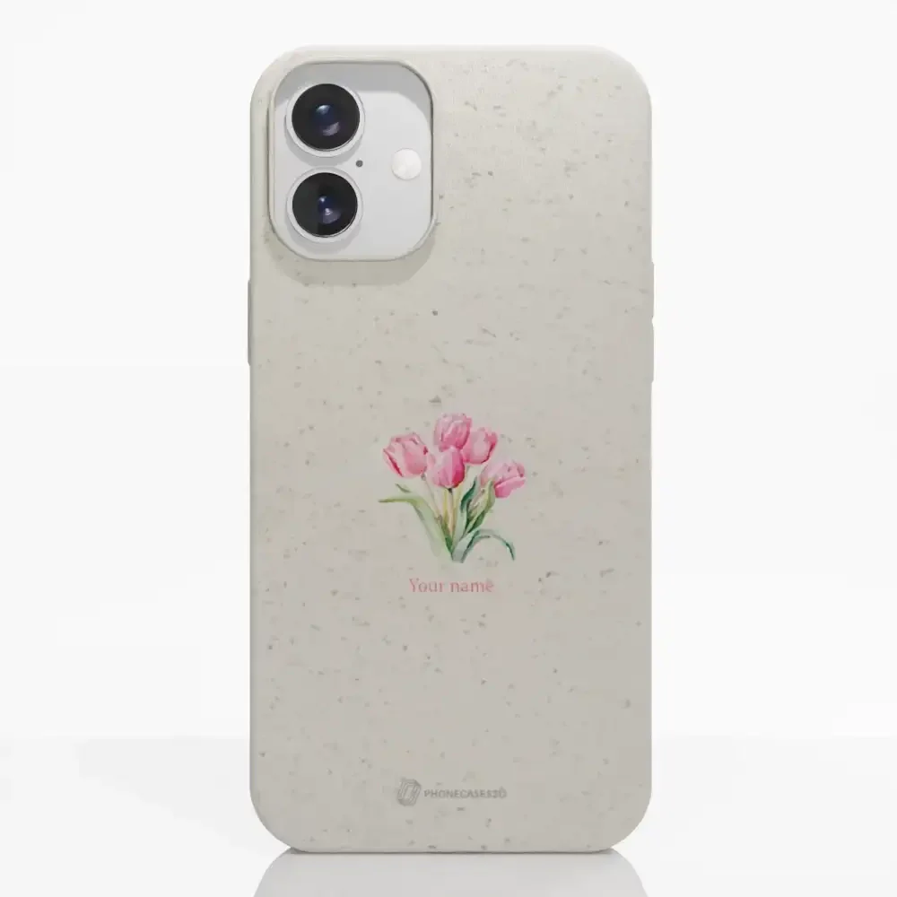 Martine Halvorsen Official Compostable Phone Case Design Tulips + Name - Image 20